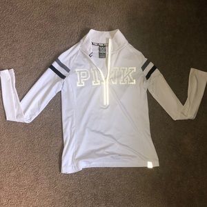 Victoria Secret White Quarter Zip.